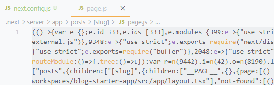 One of the files created by Next.js build process